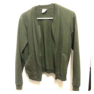 Sporty Army Green Jacket